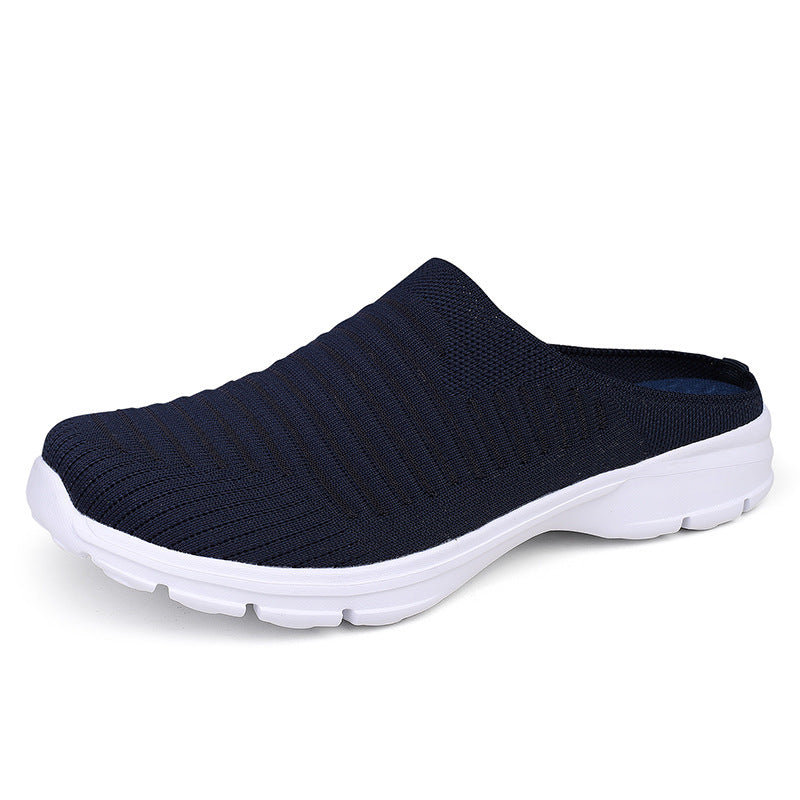 Women's knitted slip-on clog with shock-absorbing EVA midsole and ergonomic heel support Mune Fashion