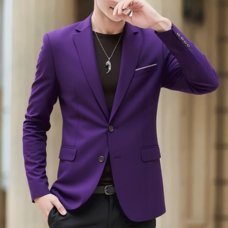 Men's blazer with tailored fit, lightweight stretch quality, and classic button closure Mune Fashion