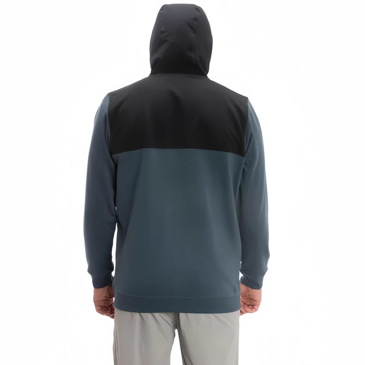 Men's sporty hoodie with stylish color block design