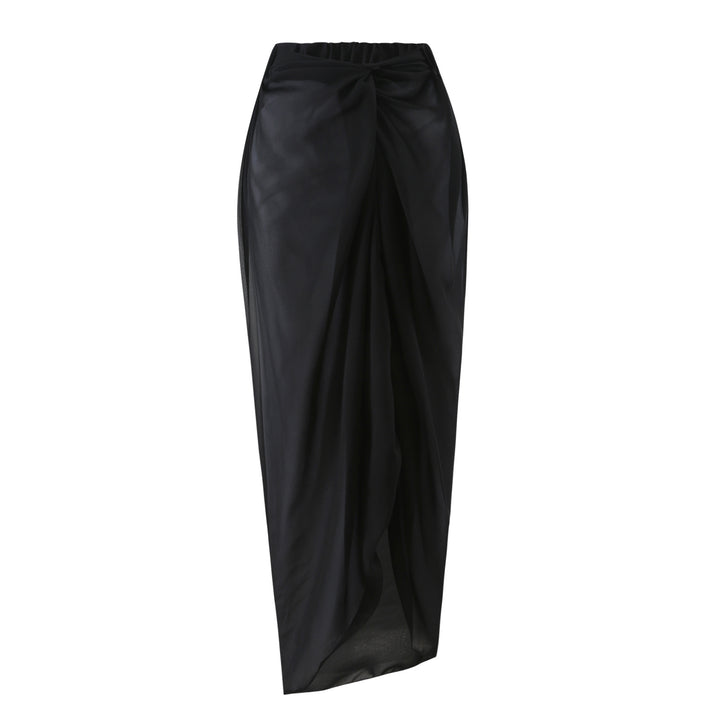 Women’s bandeau swimsuit with elegant wrap skirt Mune Fashion