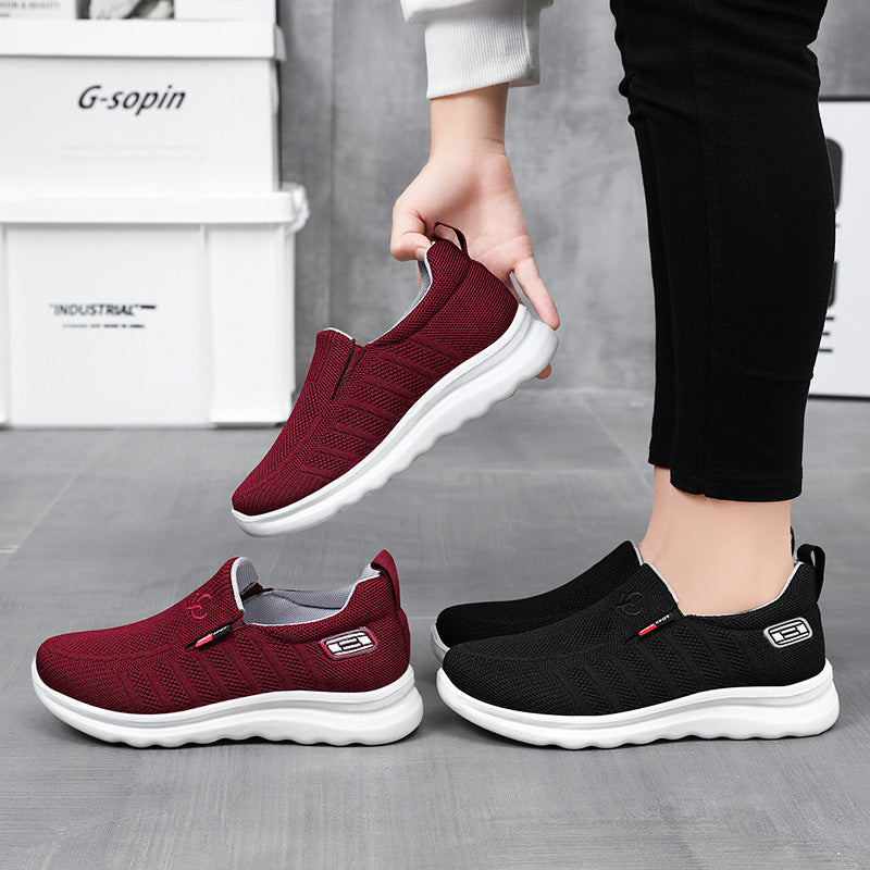 Men's breathable knitted slip-on sneaker with elastic entry and shock-absorbing EVA midsole Mune Fashion