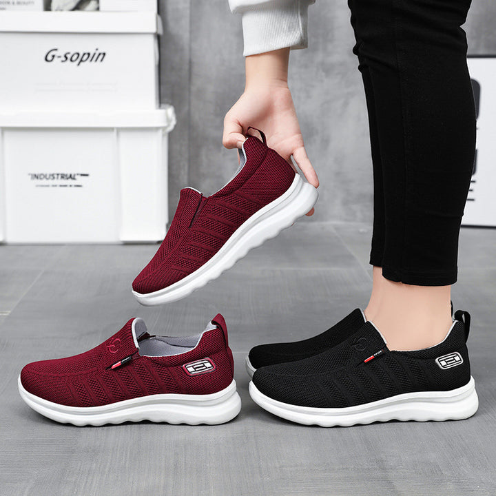 Men's breathable knitted slip-on sneaker with elastic entry and shock-absorbing EVA midsole Mune Fashion