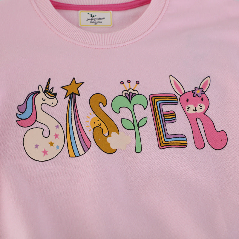 Girl's sweatshirt with colorful animal and motif print Mune Fashion