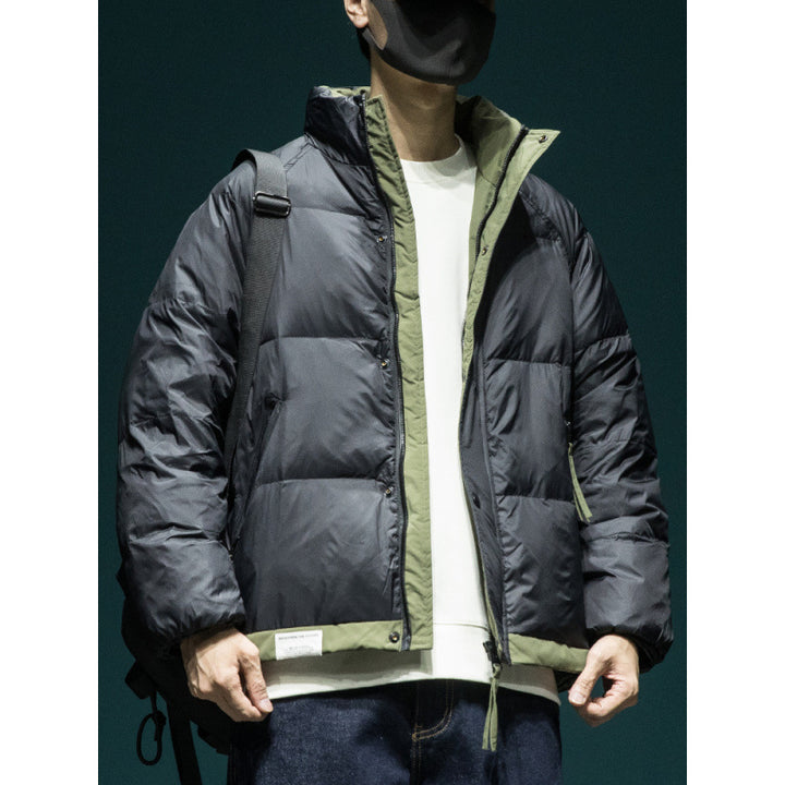 Men's Lightweight Quilted Thermal Outdoor Jacket with Hood Mune Fashion