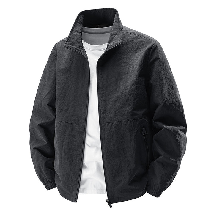 Men's ultralight windproof casual jacket with stand-up collar and zippered pockets Mune Fashion