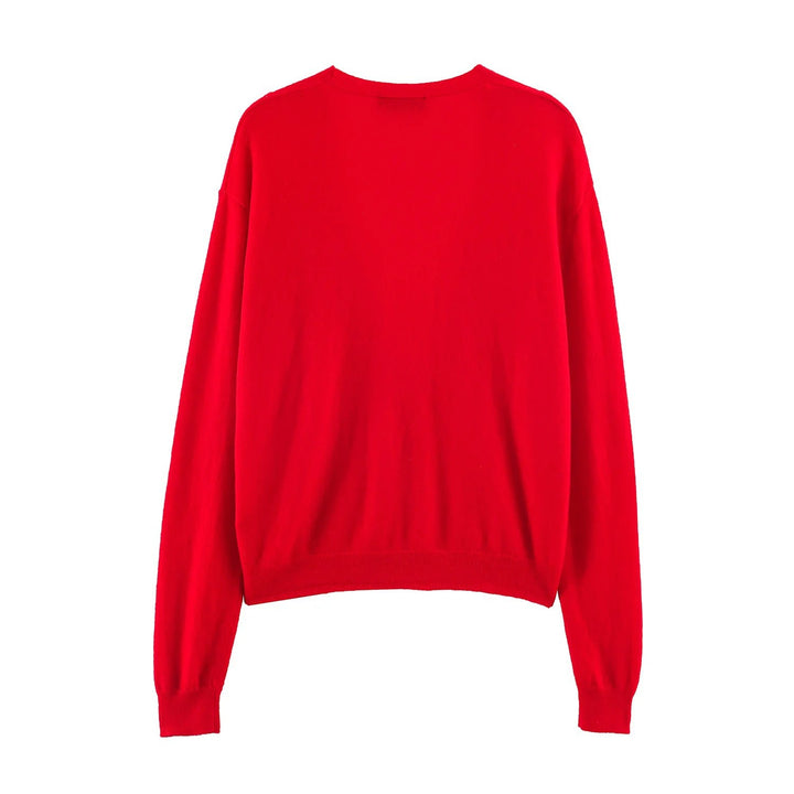 Women's Deep V-Neck Cardigan with Asymmetrical Button Placket Mune Fashion