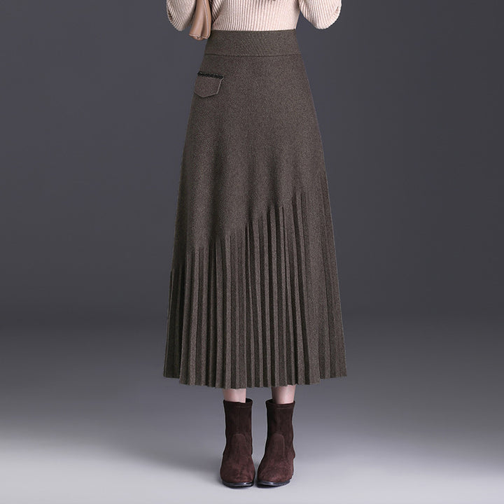 Women's Elegant Pleated Maxi Skirt Mune Fashion