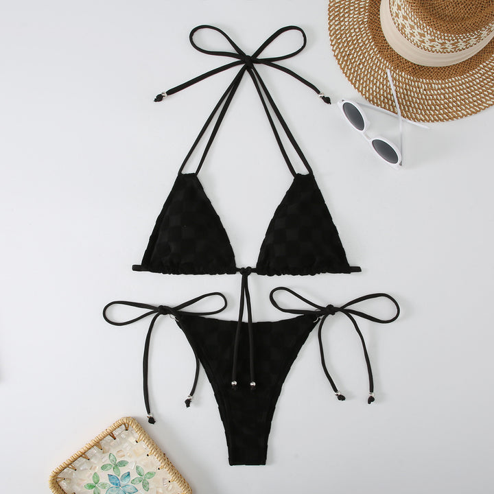Ladies triangle bikini with refined ties Mune Fashion
