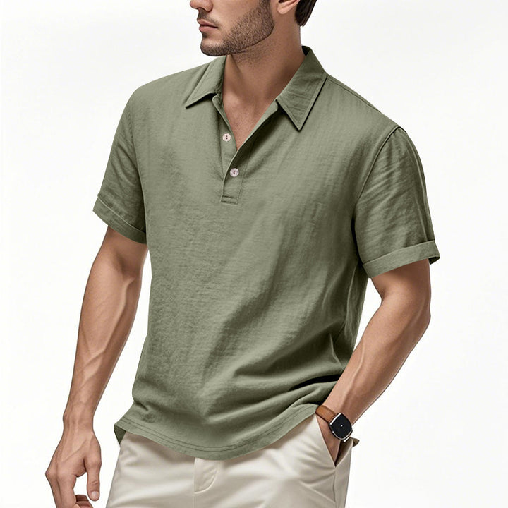 Men's nano lightweight structured polo with kent collar and concealed button placket Mune Fashion