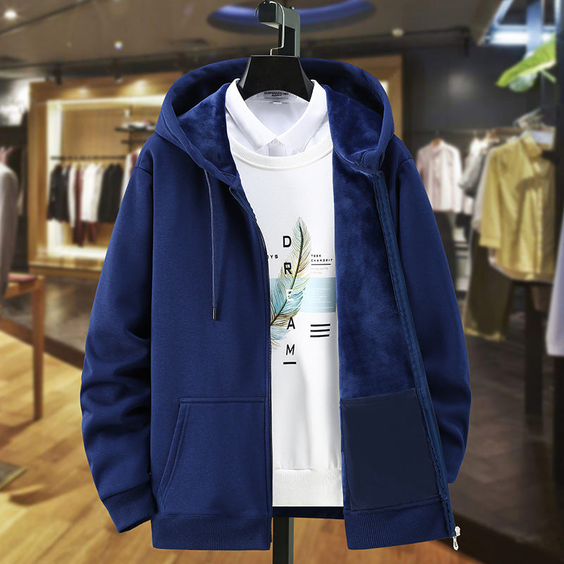 Mune | Casual Autumn Full Zip Hoodie with Drawstring for Men