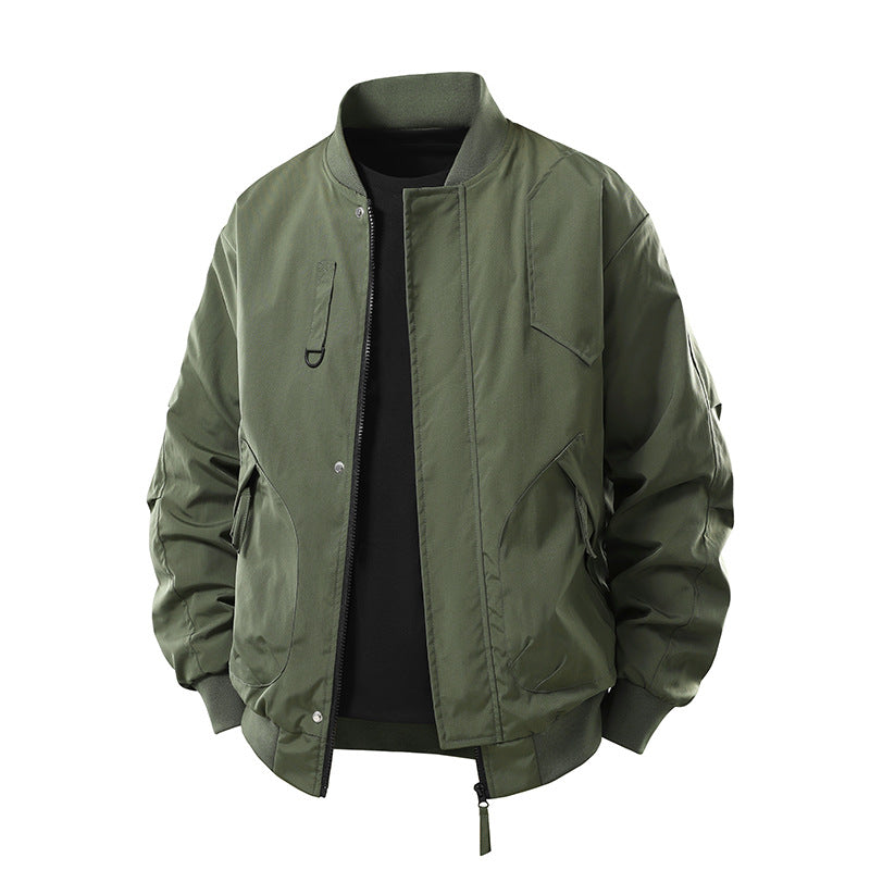 Men's  technical insulated bomber jacket with utility pockets and zip closure Mune Fashion