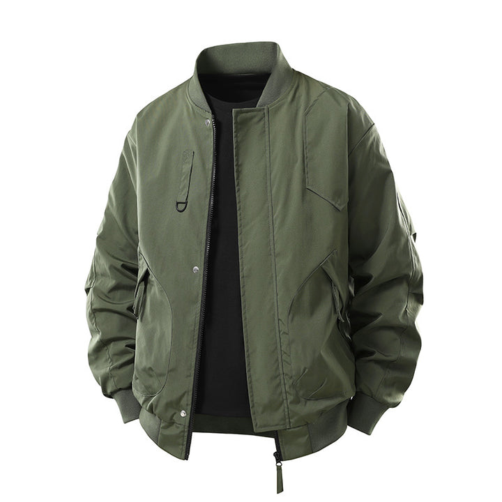 Men's  technical insulated bomber jacket with utility pockets and zip closure Mune Fashion