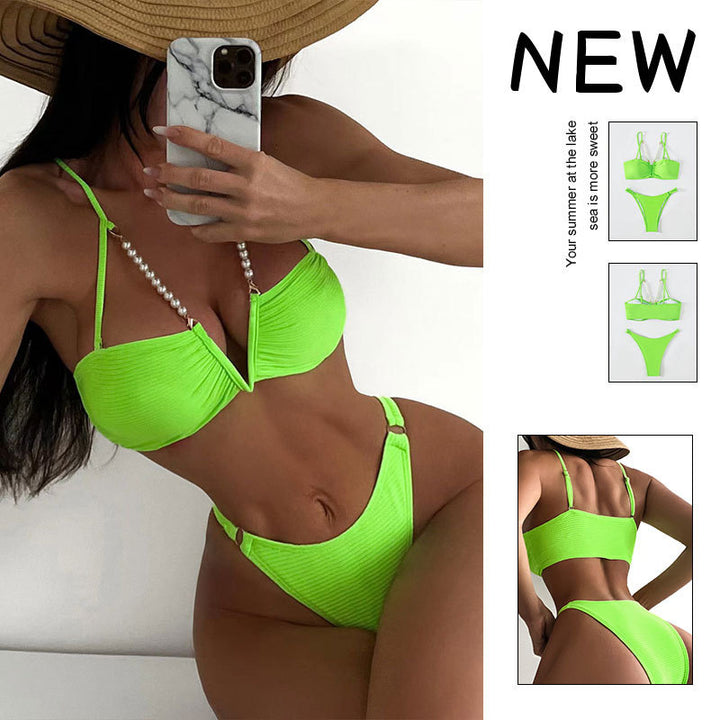 Women's refined bikinis with pearl accents Mune Fashion