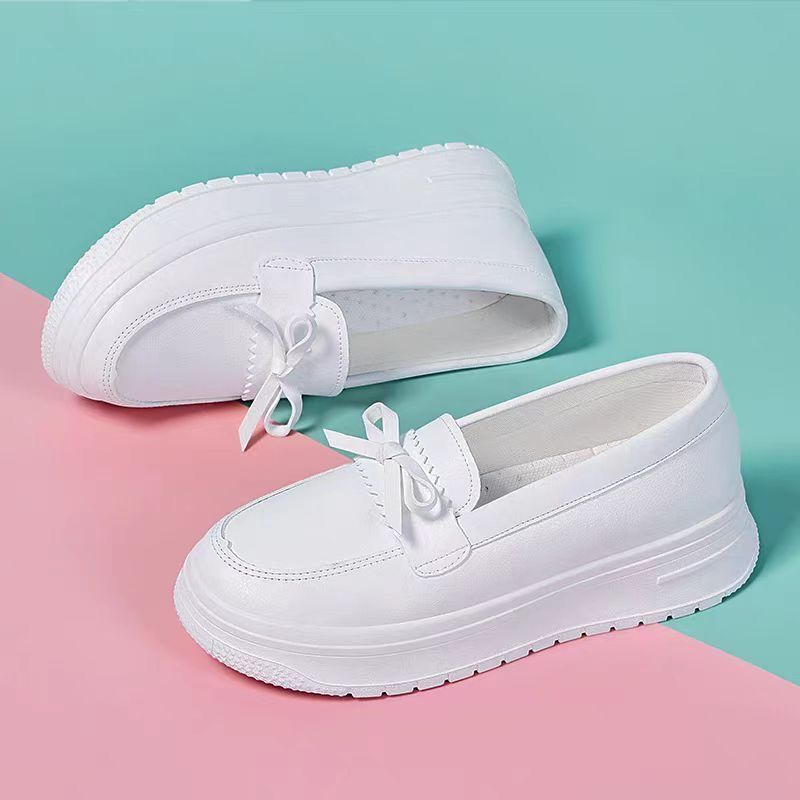 Women Comfortable Slip-On Sneakers with Elegant Bow Mune Fashion
