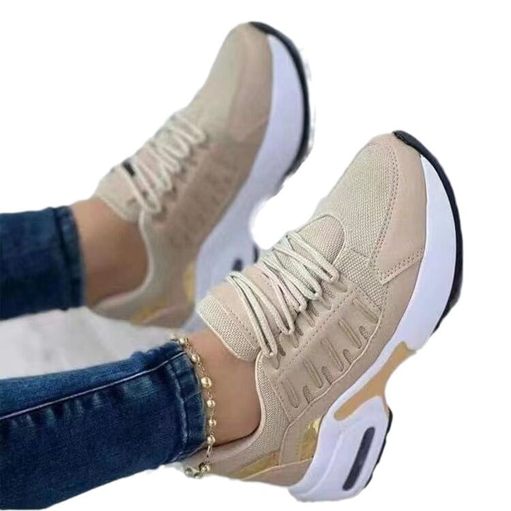 Women's chunky platform sneakers with air-cushioned sole and breathable mesh upper Mune Fashion