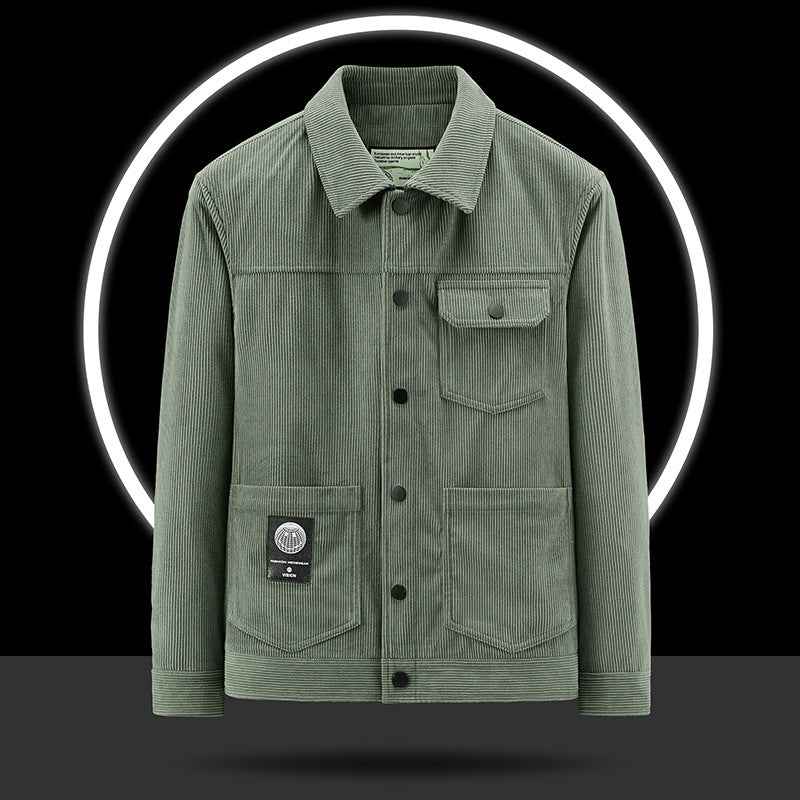Men's Casual Cord Jacket with Practical Pockets Mune Fashion 1787797822