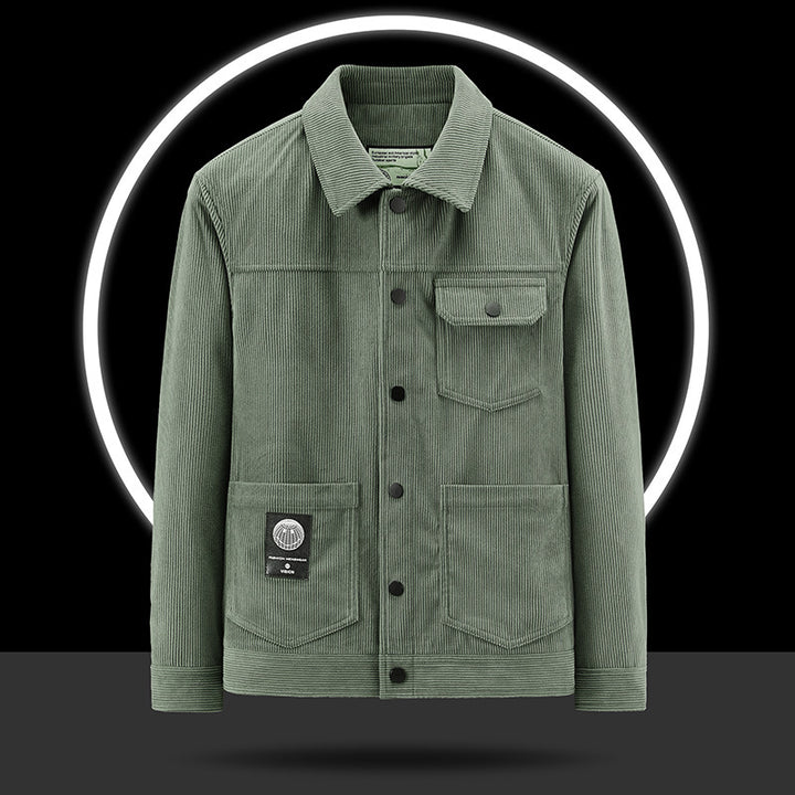 Men's Casual Cord Jacket with Practical Pockets Mune Fashion 1787797822