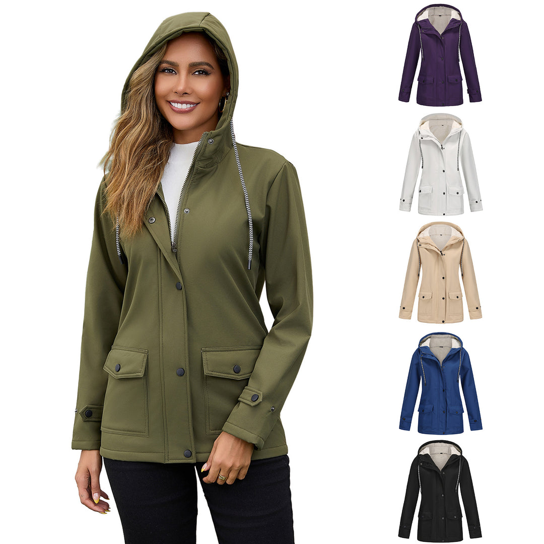 Women's water-repellent parka with teddy lining adjustable hood and patch pockets Mune Fashion