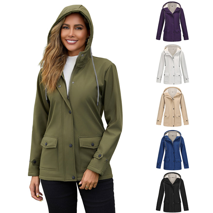 Women's water-repellent parka with teddy lining adjustable hood and patch pockets Mune Fashion