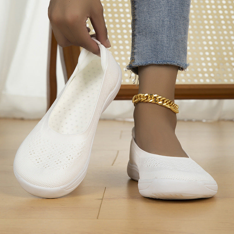 Ladies Breathable Knit Slippers with Ergonomic Memory Footbed Mune Fashion