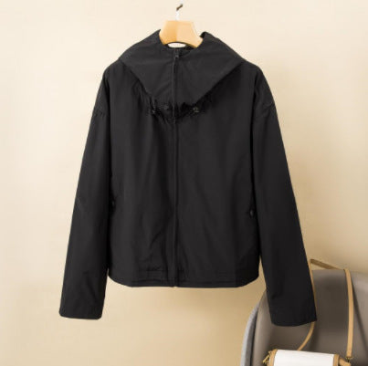 Women's Lightweight Water-Repellent Hooded Jacket Mune Fashion