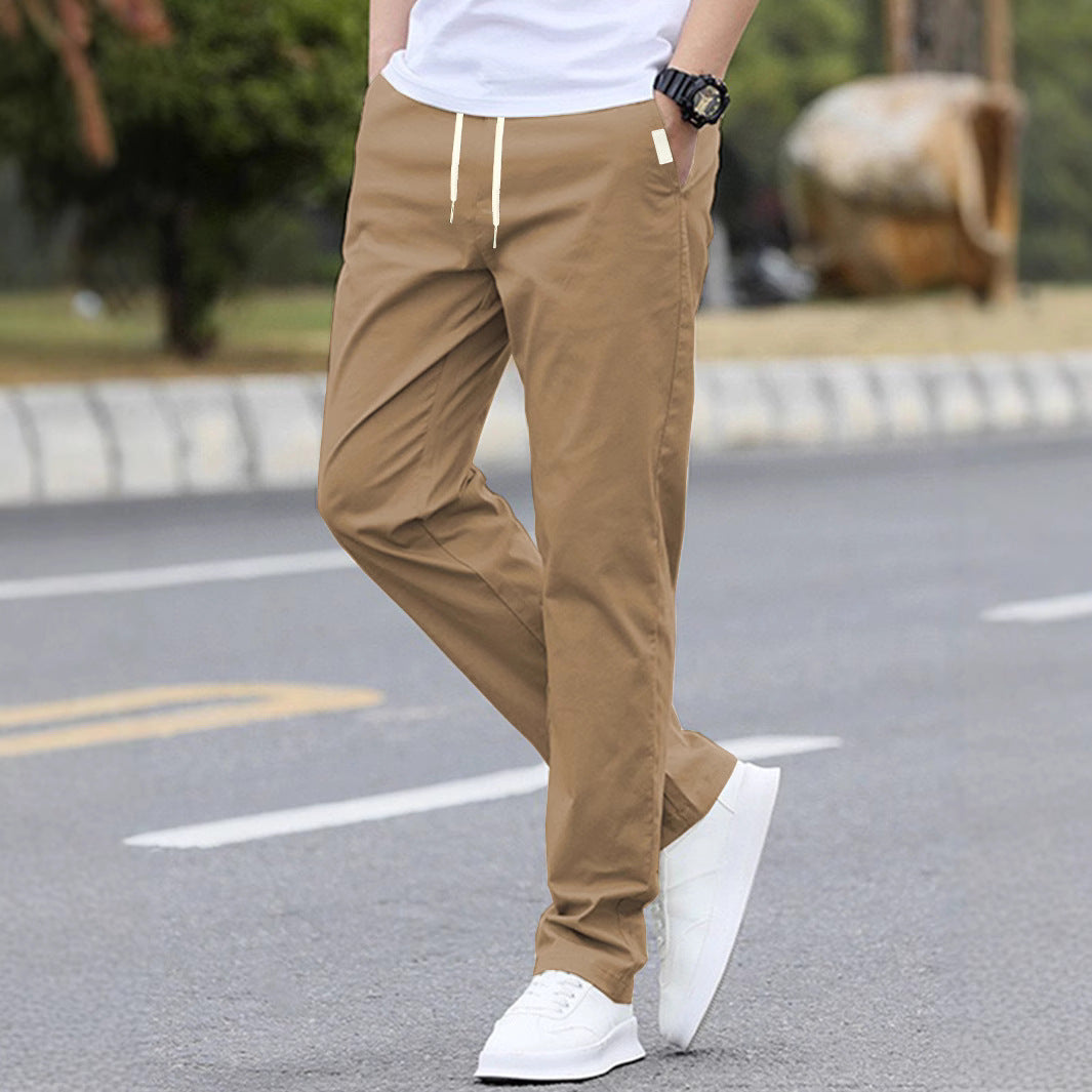 Men's sporty leisure pants with elastic waistband and modern side pockets Mune Fashion