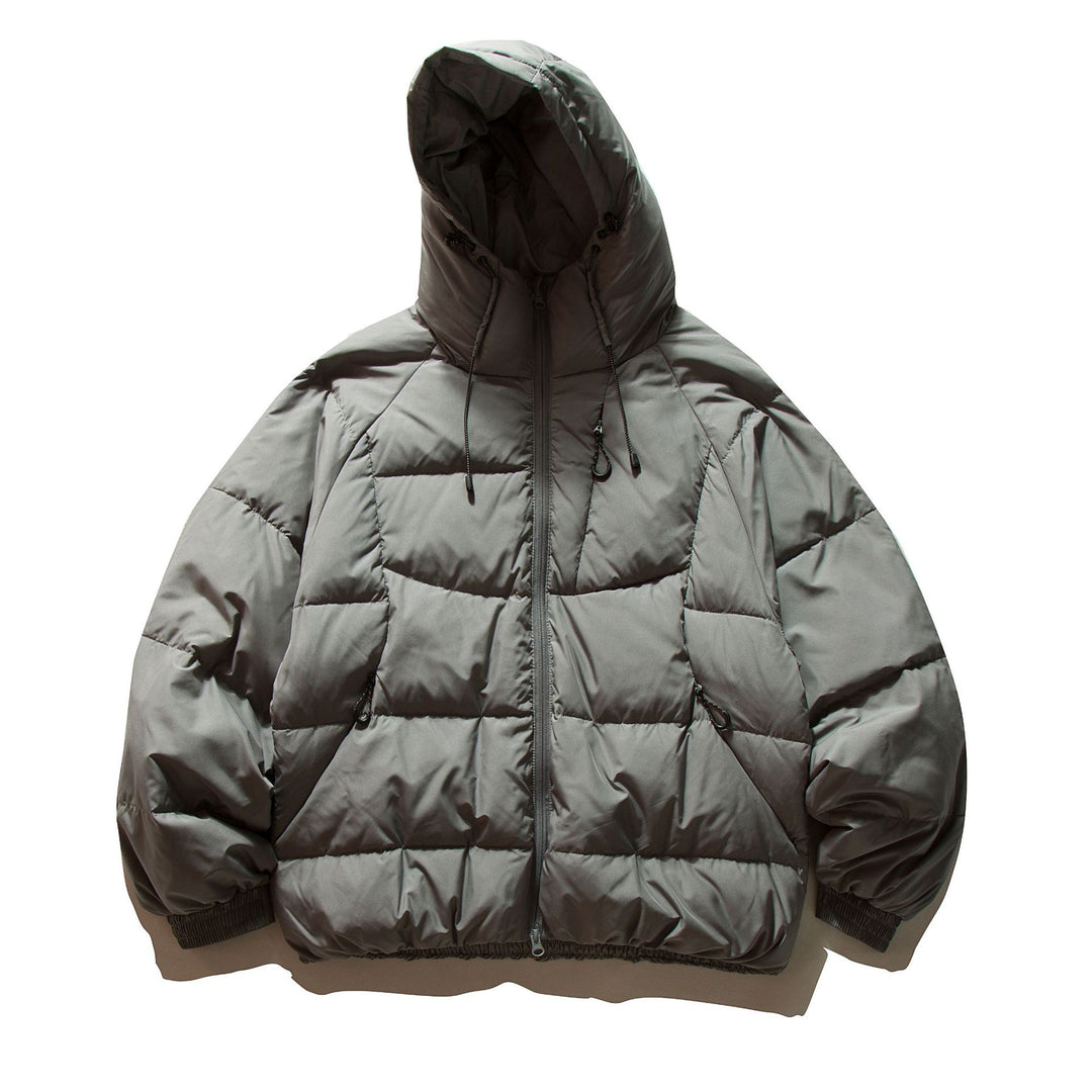 Men's Voluminous Padded Jacket with Thermo Insulation and High Hood Mune Fashion