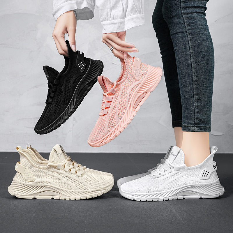 Unisex nan lightweight knitted sports sneakers with memory foam and slip-resistant profile sole Mune Fashion