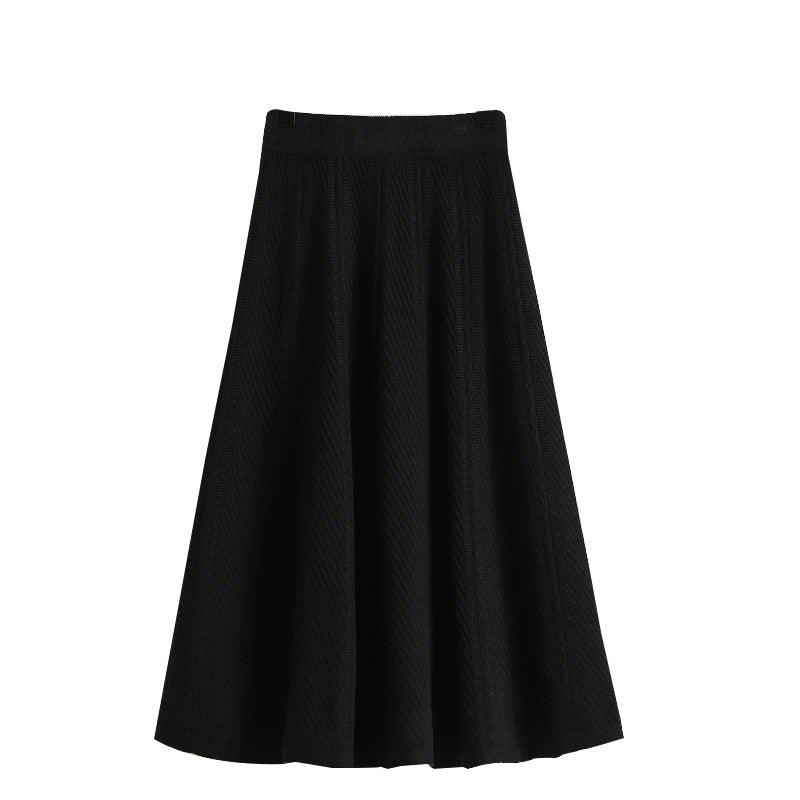 Ladies Elegant, Swirly Knit Skirt Mune Fashion
