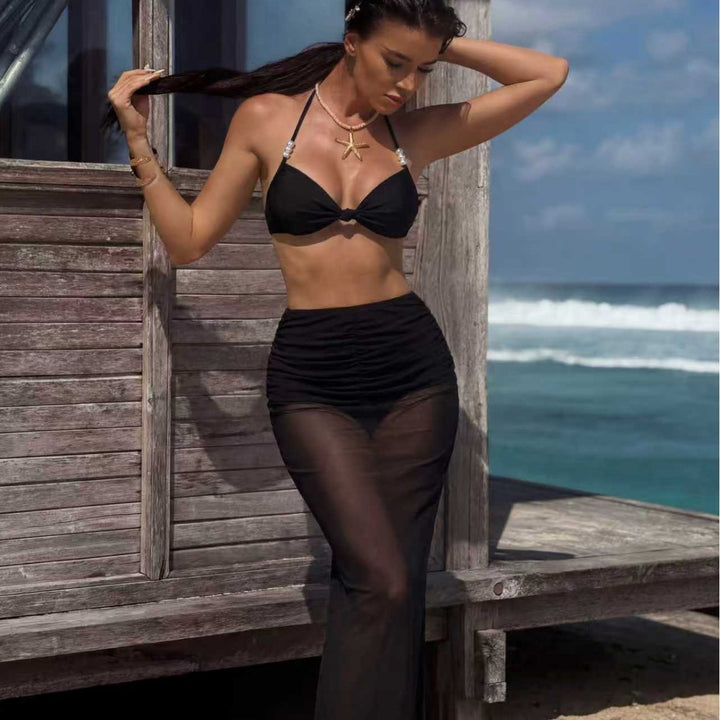 Ladies bikini set with elegant wrap skirt Mune Fashion