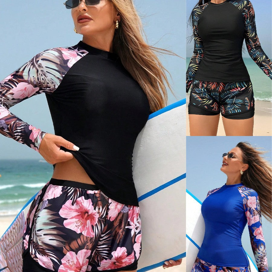 Women's rash guard with long sleeves and comfortable shorts Mune Fashion