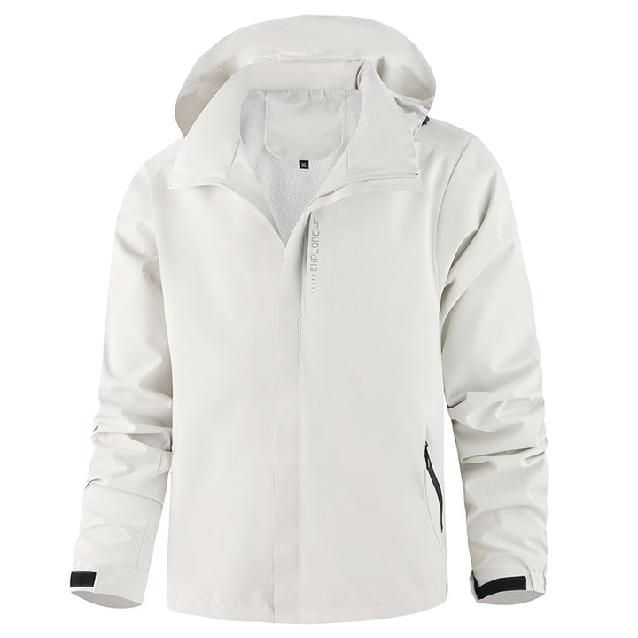 Men's Breathable Transitional Jacket with Adjustable Hood Mune Fashion