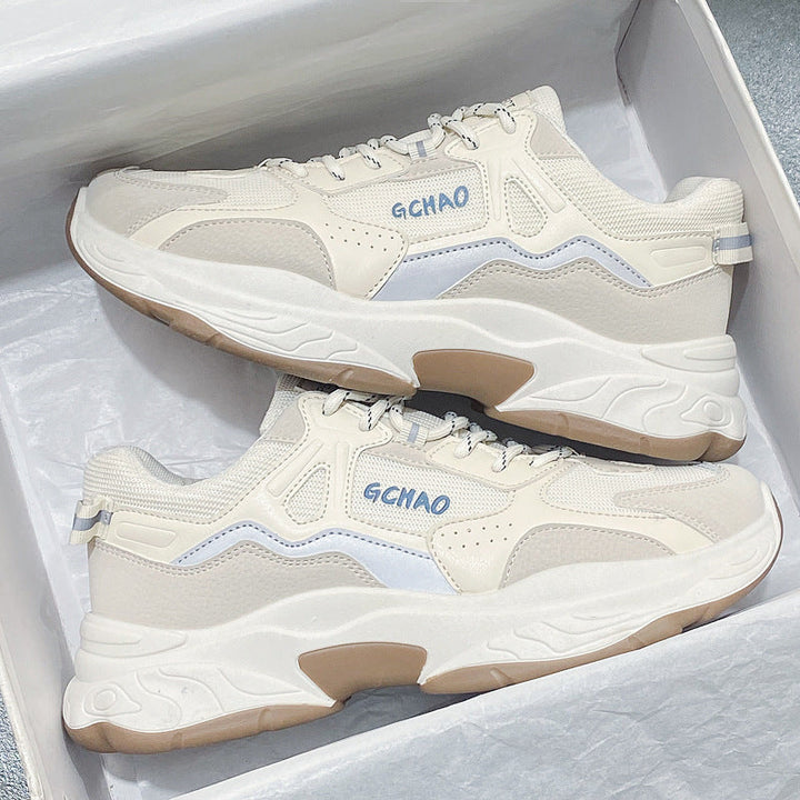 Women Sporty Sneakers with cushioned sole and breathable upper edge Mune Fashion