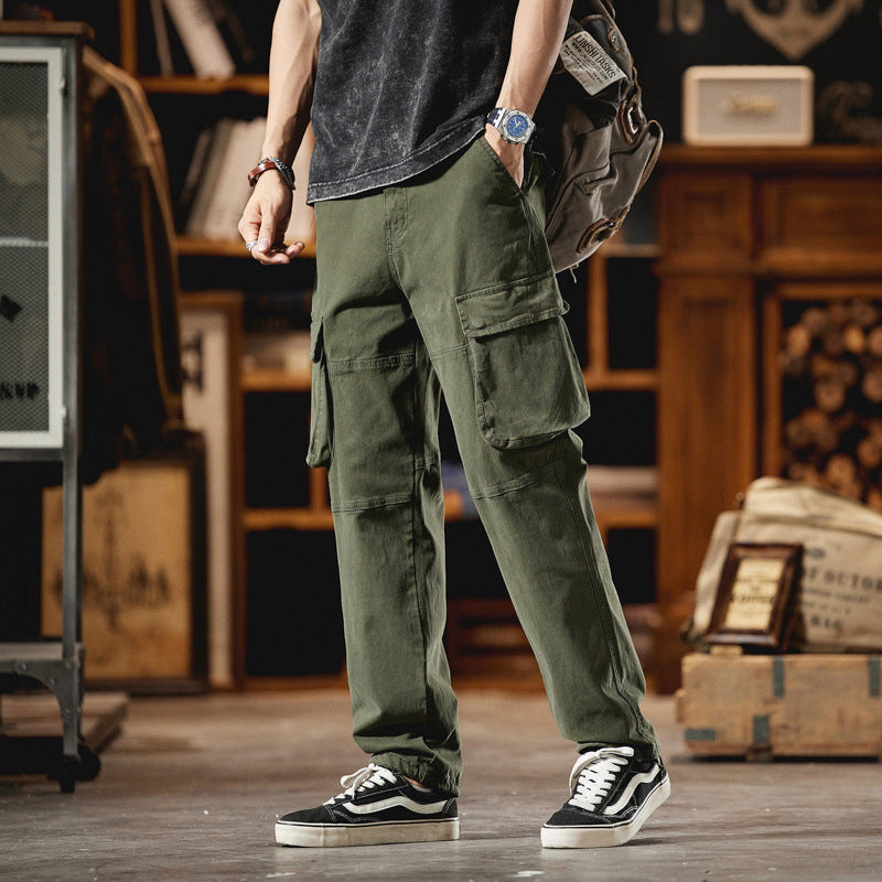 Herren Cargo-Hose im Utility-Look mit Knieabnähern und großen Klappentaschen Mune Fashion