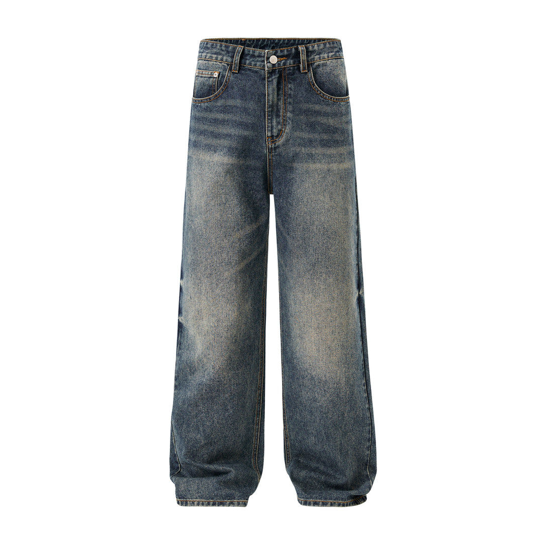 Men's Relaxed Fit Vintage Denim Jeans with Extra Wide Leg Mune Fashion
