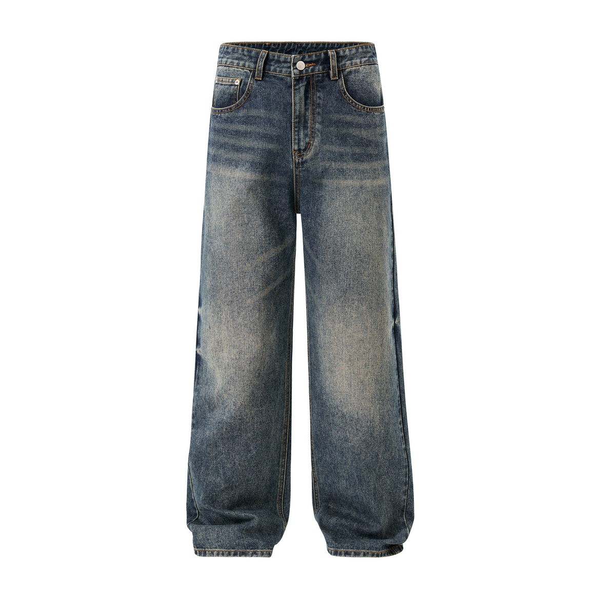 Men's Relaxed Fit Vintage Denim Jeans with Extra Wide Leg Mune Fashion