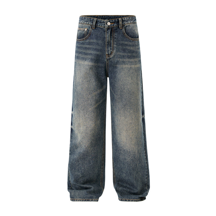 Men's Relaxed Fit Vintage Denim Jeans with Extra Wide Leg Mune Fashion