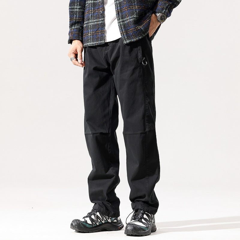 Men's utility cargo pants with knee inserts, D-ring and straight leg Drune