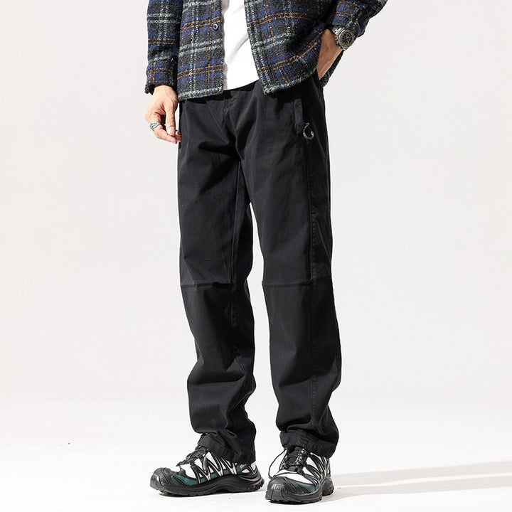 Men's utility cargo pants with knee inserts, D-ring and straight leg Drune