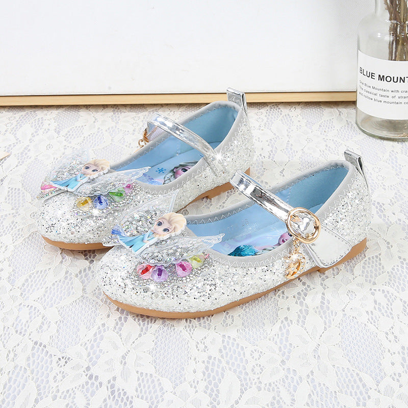 Girls Glittering Princess Ballerinas with Wings Mune Fashion