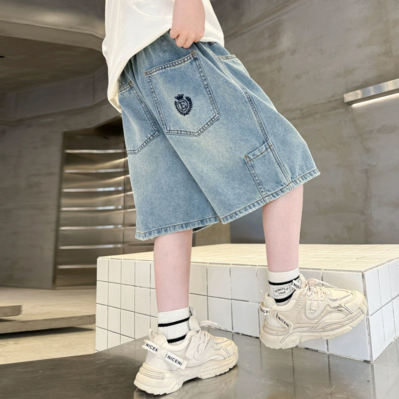 Boys Denim Shorts with practical pockets and cool design Mune Fashion