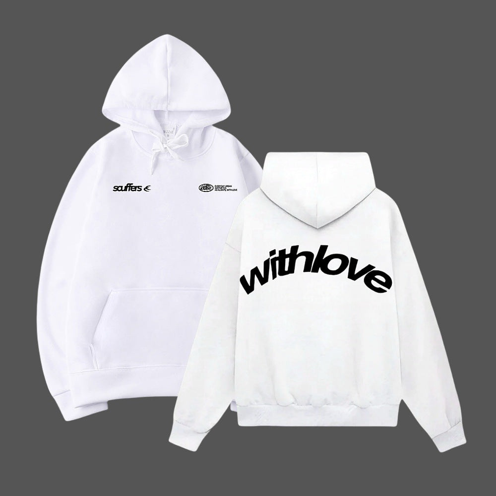 Unisex oversized hoodie with large back print, kangaroo pocket and ribbed cuffs Mune Fashion