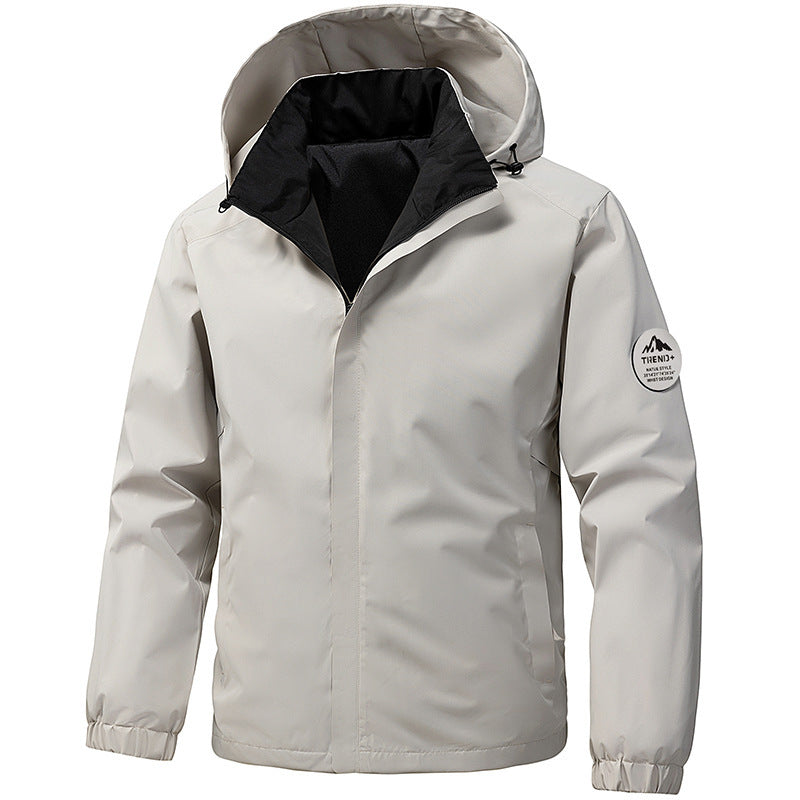 Men's technical hooded softshell jacket with adjustable hood and utility pockets Mune Fashion