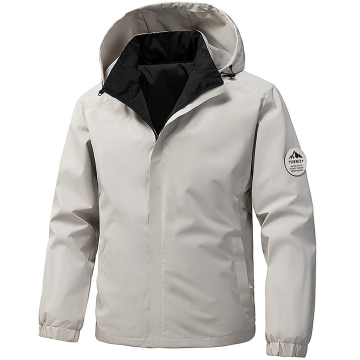 Men's technical hooded softshell jacket with adjustable hood and utility pockets Mune Fashion