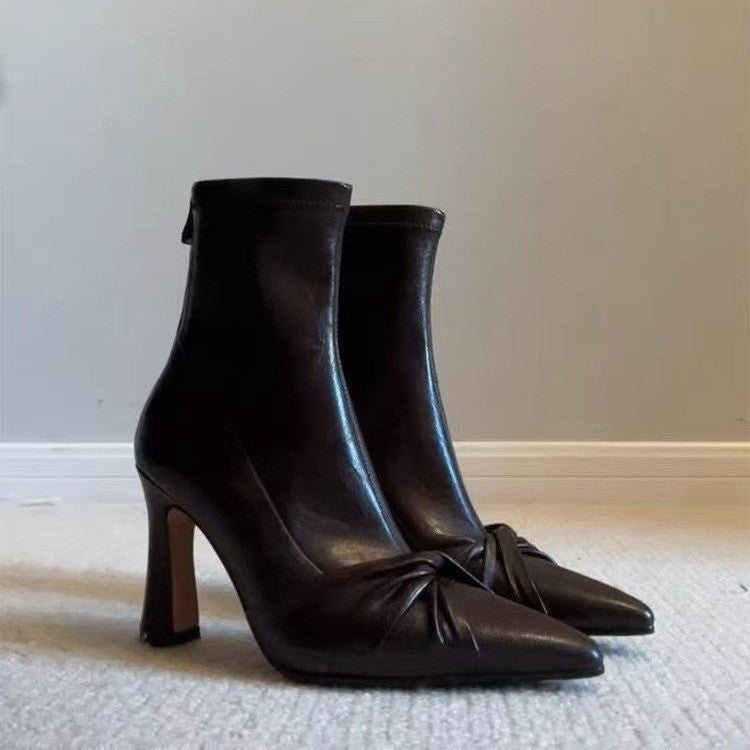 Ladies High Classic Ankle Boots Mune Fashion