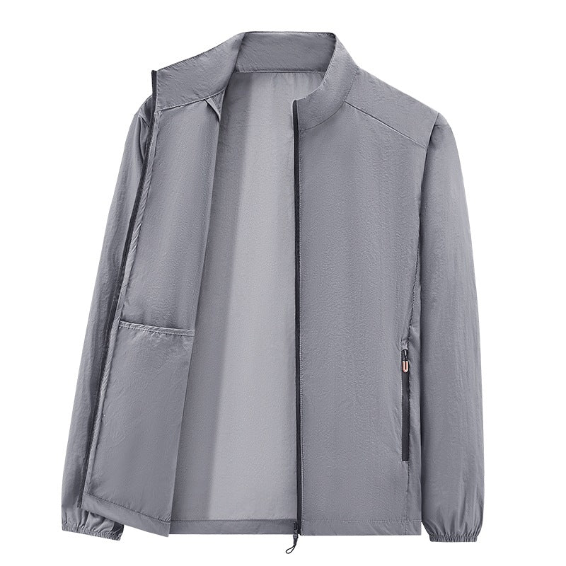 Men's ultralight packable windbreaker with inner pocket, stand-up collar & zippered pockets Mune Fashion
