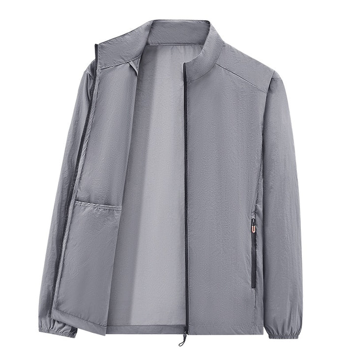 Men's ultralight packable windbreaker with inner pocket, stand-up collar & zippered pockets Mune Fashion
