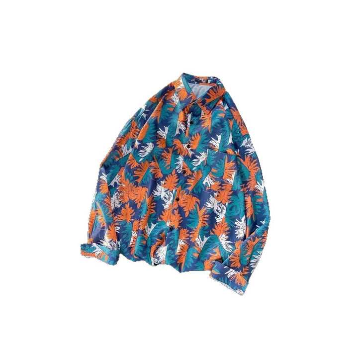 Women Casual Blouse Top with Floral Print Mune Fashion