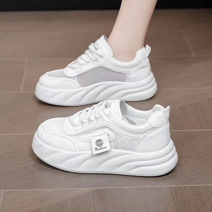 Women Comfortable and trendy sneakers with breathable mesh and thick sole Mune Fashion