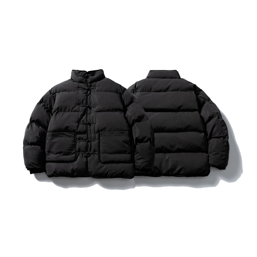 Men's Padded Boxy Jacket with Knot Toggle and Minimalist Outer Shell Mune Fashion